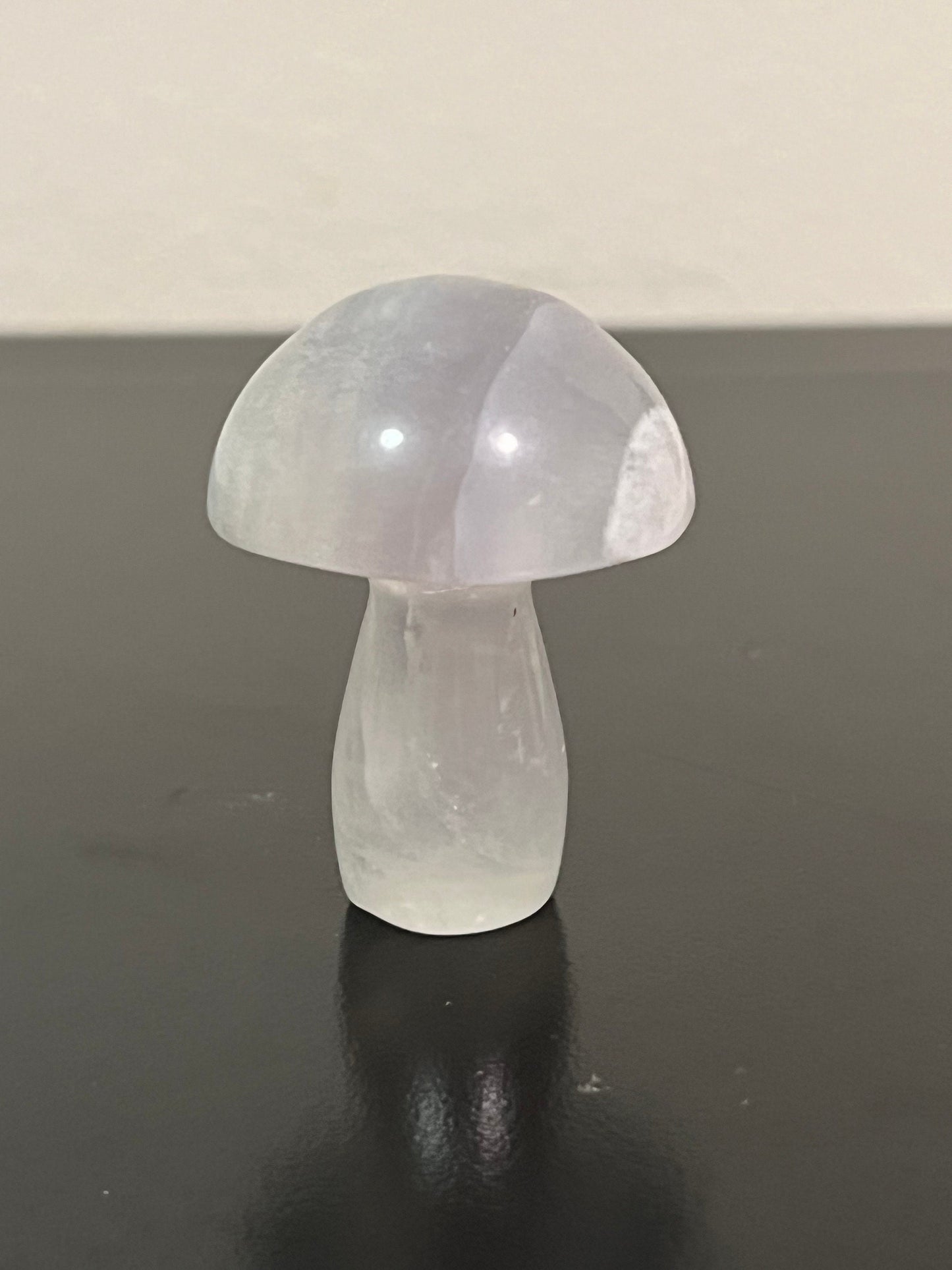 Light Purple Fluorite Mushroom Crystal Carving | Mushie Crystal Carving