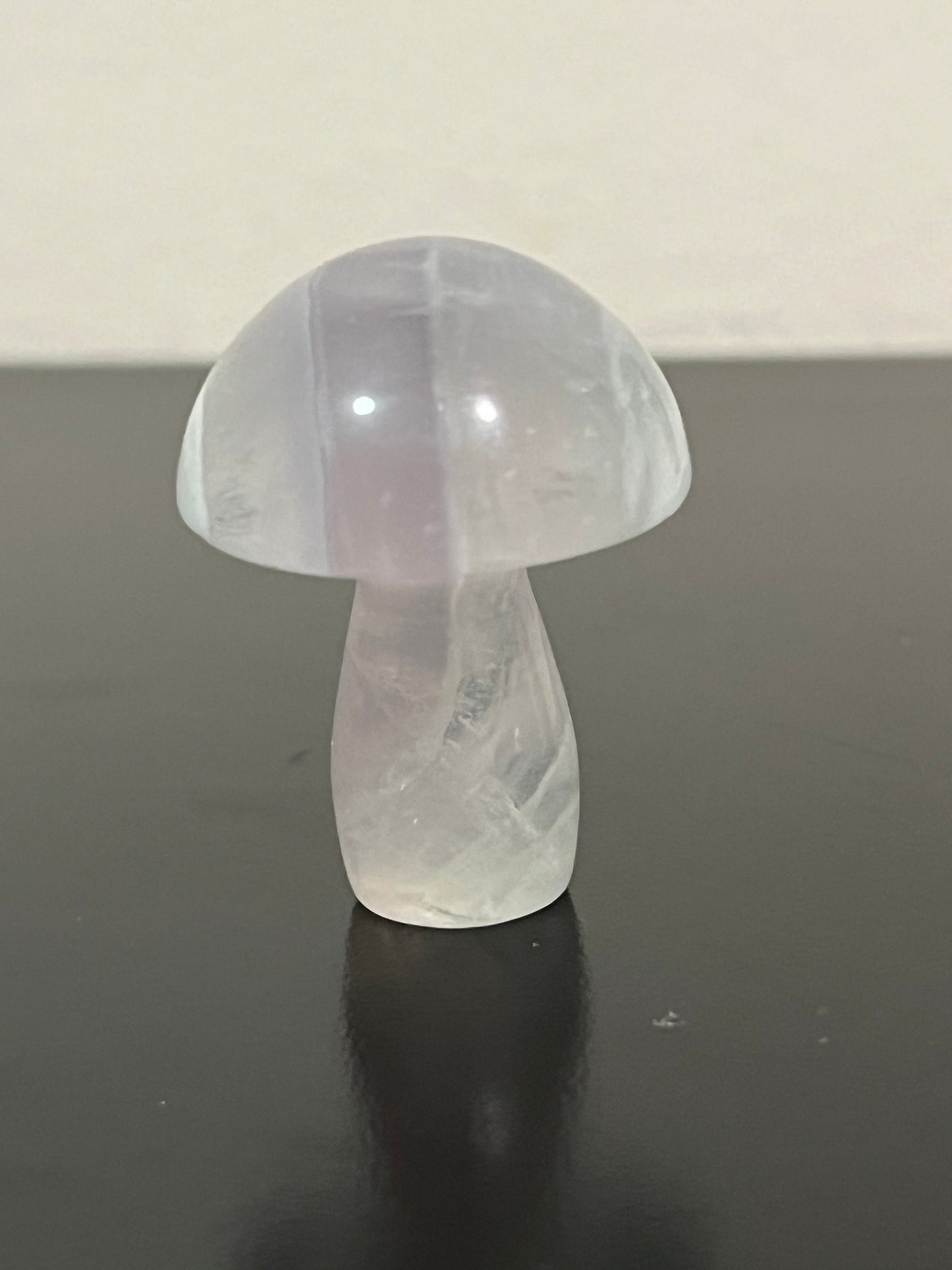 Light Purple Fluorite Mushroom Crystal Carving | Mushie Crystal Carving