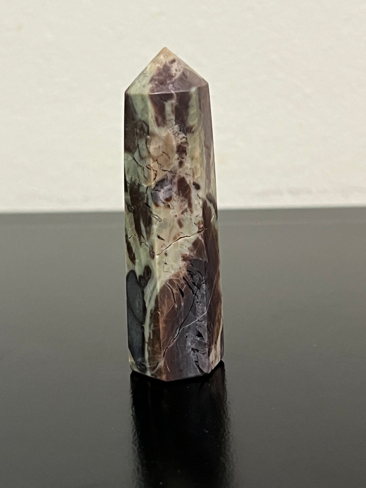 Indonesian Bloodstone Tower | Crystal Point | Money Agate Tower