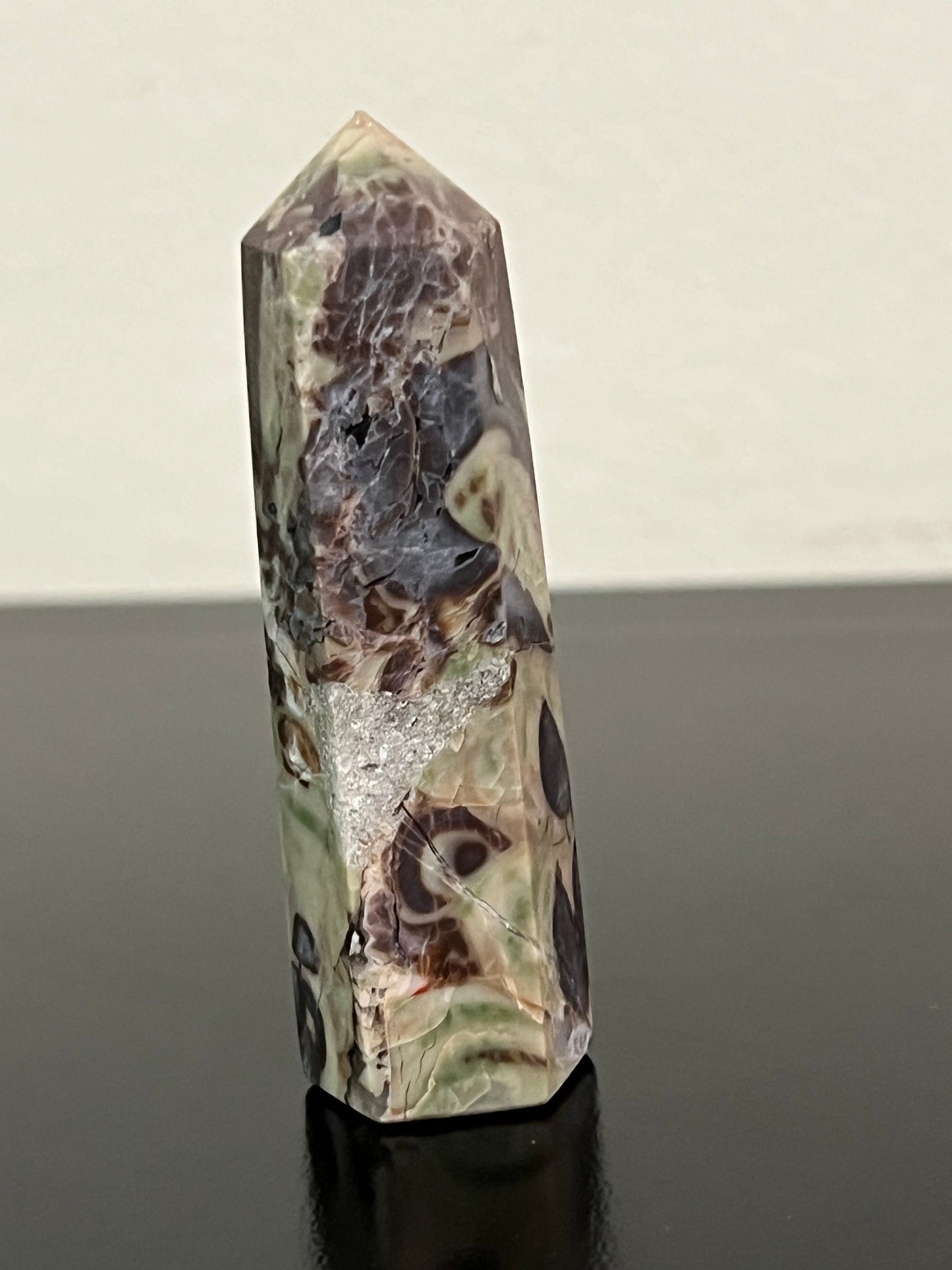 Indonesian Bloodstone Tower | Crystal Point | Money Agate Tower