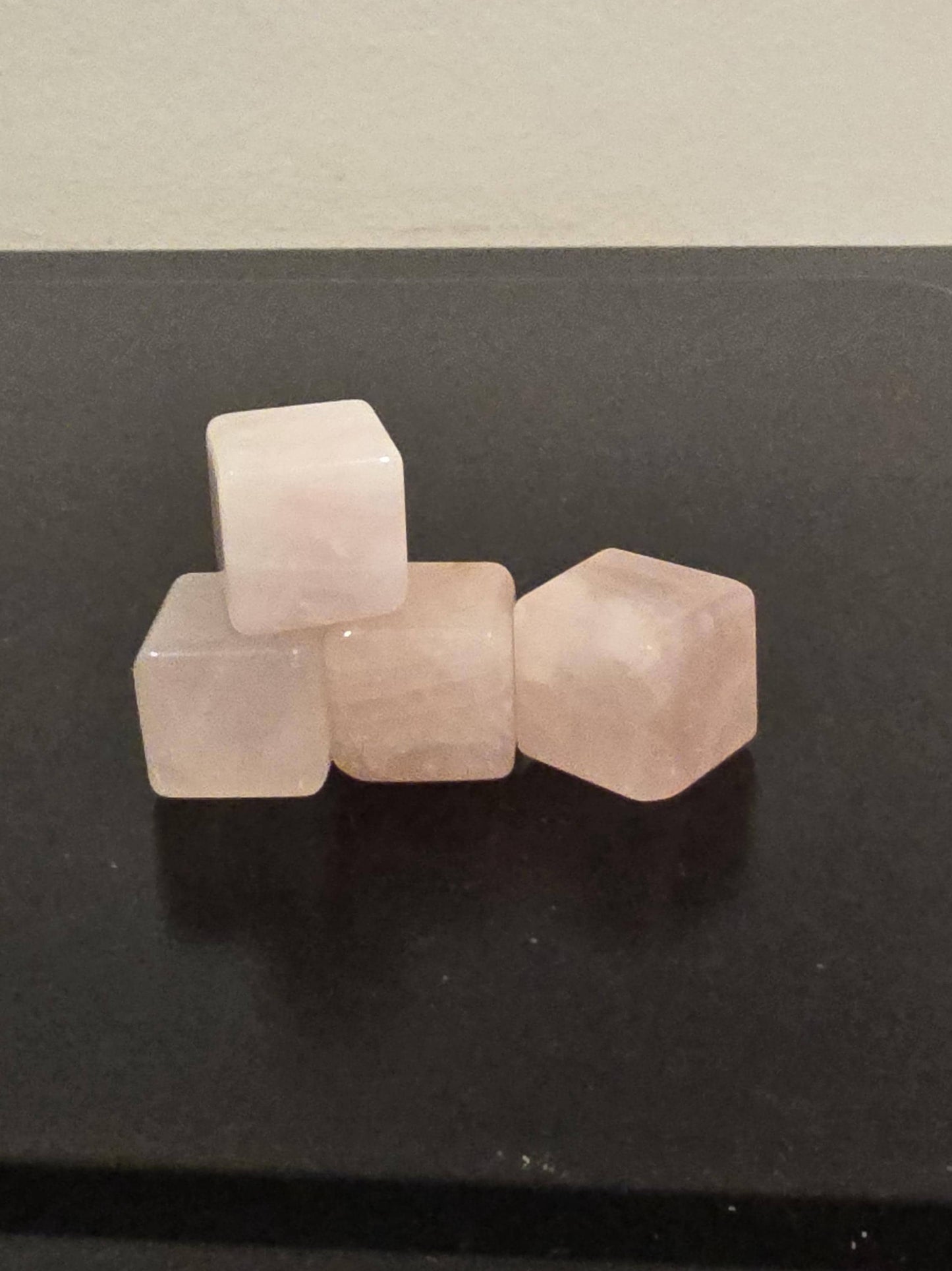 Rose Quartz Cubes | Small Crystal Cubes