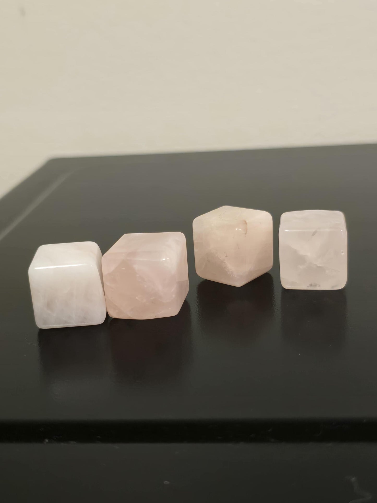 Rose Quartz Cubes | Small Crystal Cubes