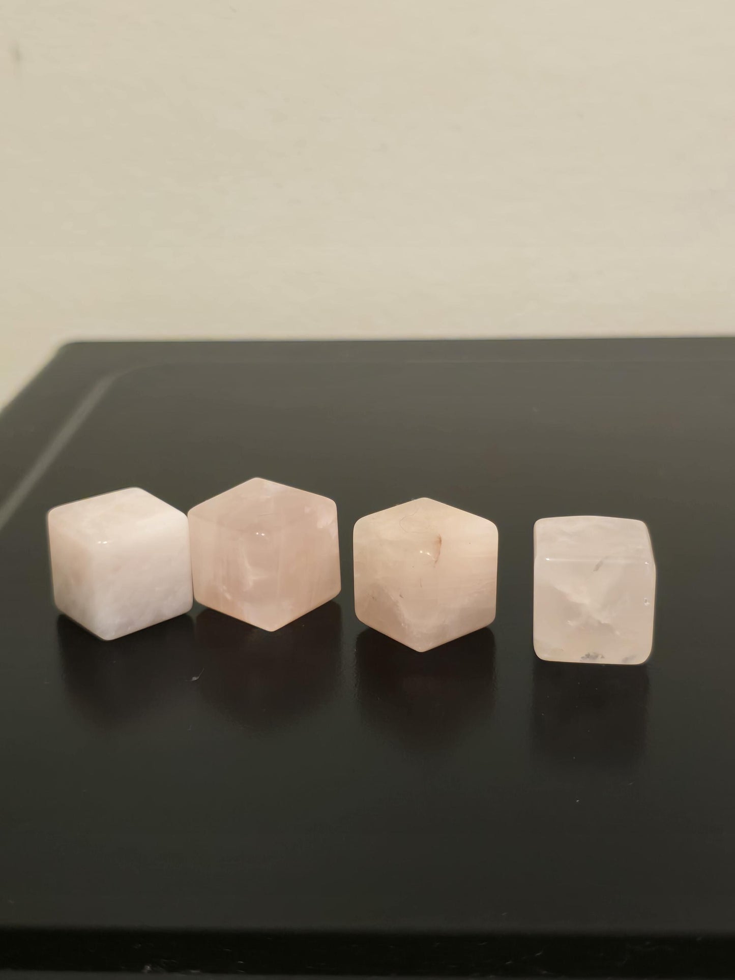 Rose Quartz Cubes | Small Crystal Cubes