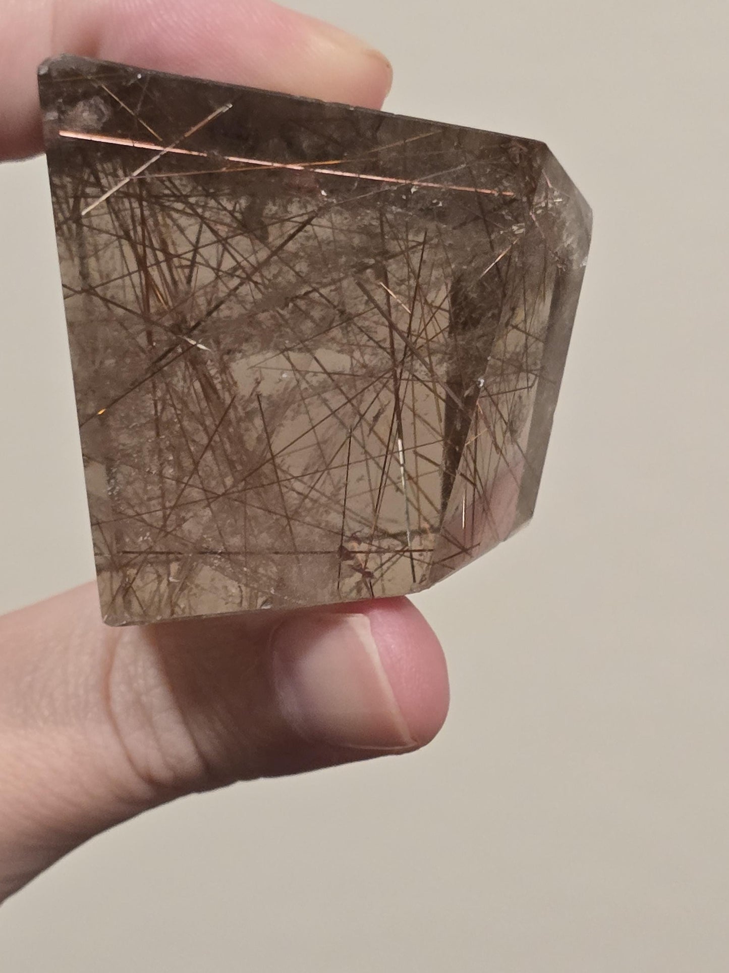 Copper Rutile Quartz Free Form | Rutilated Smoky Quartz