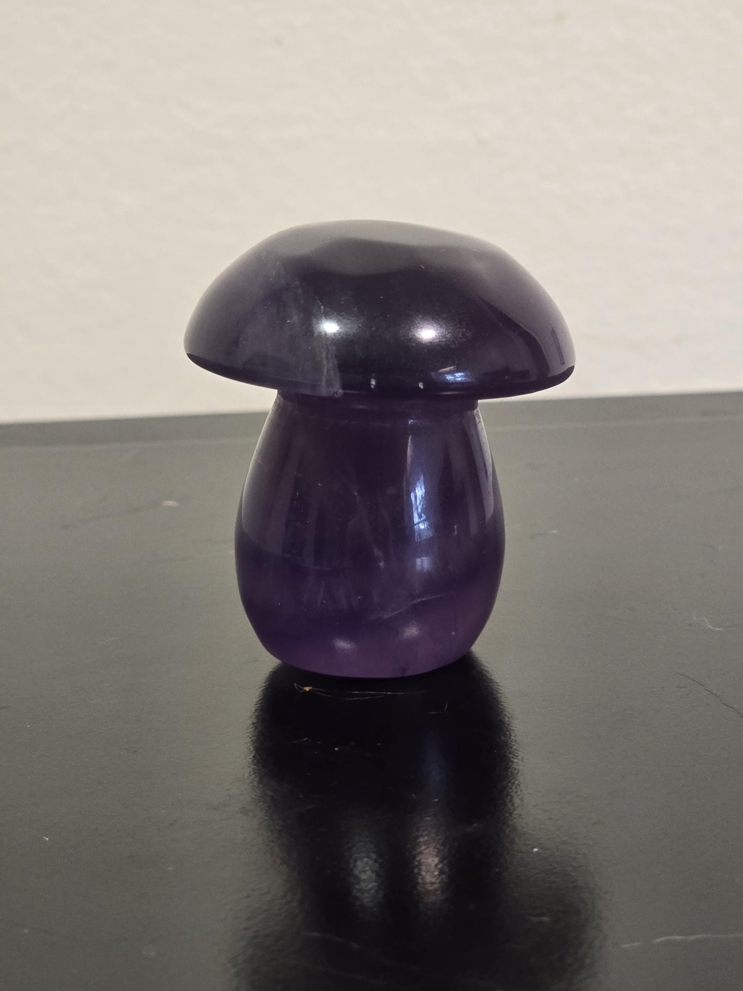 Purple Fluorite Mushroom Crystal Carving | Mushie Crystal Carving