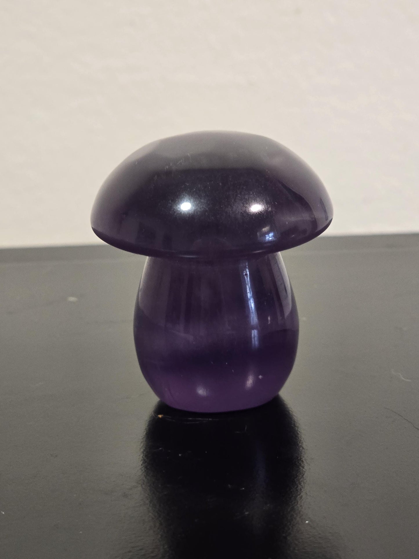 Purple Fluorite Mushroom Crystal Carving | Mushie Crystal Carving