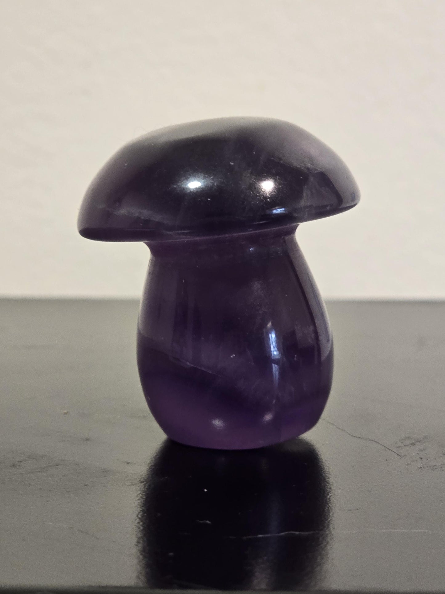 Purple Fluorite Mushroom Crystal Carving | Mushie Crystal Carving