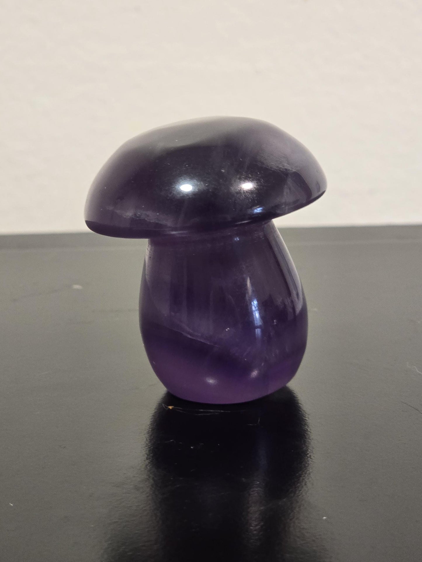 Purple Fluorite Mushroom Crystal Carving | Mushie Crystal Carving