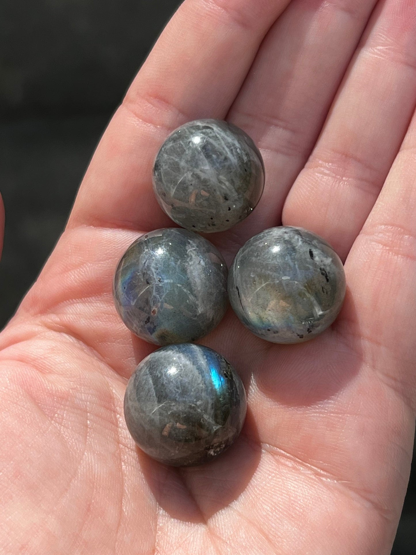 Small High Quality Labradorite Spheres