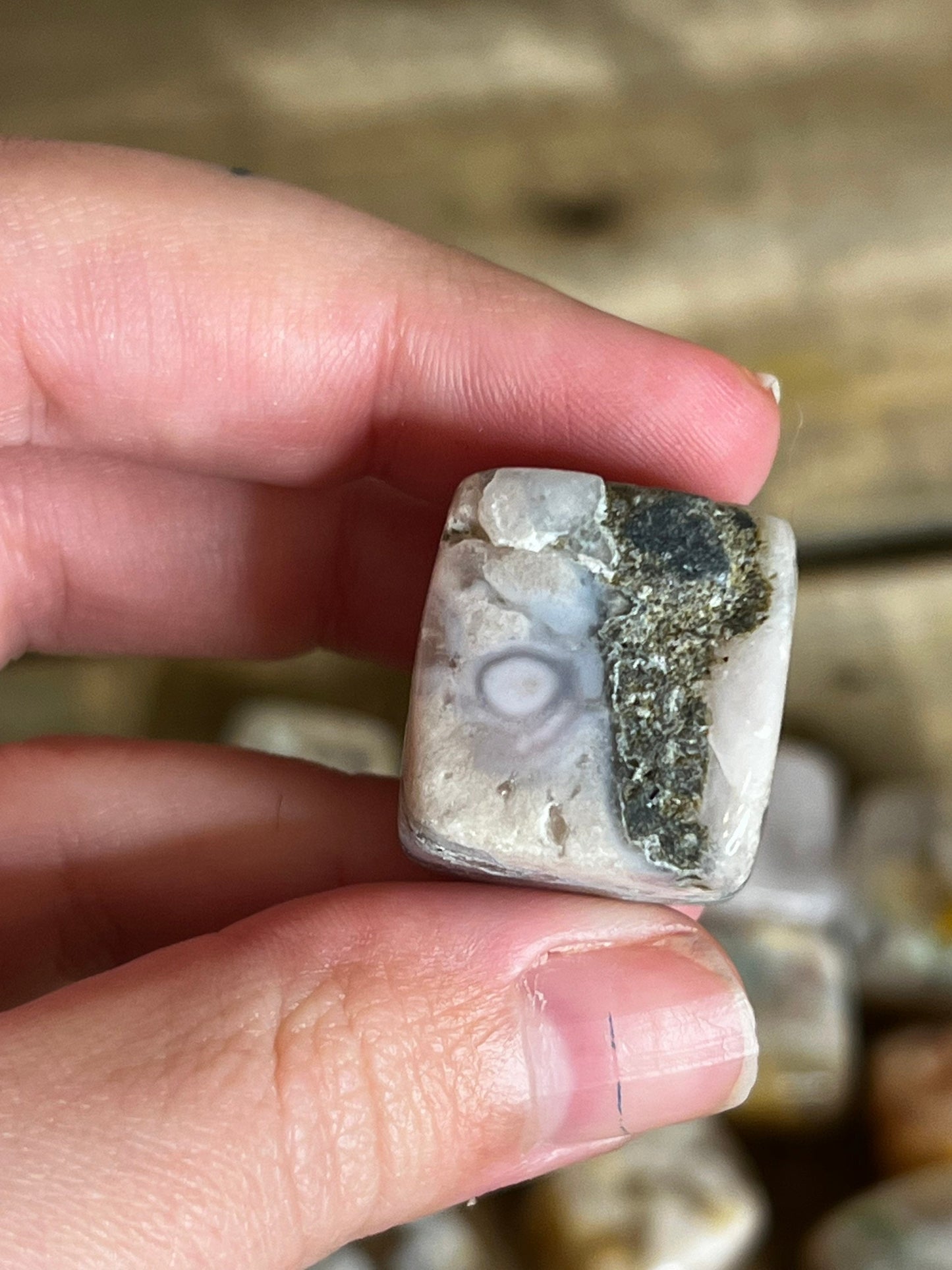 Flower Agate Cubes | Sakura Agate