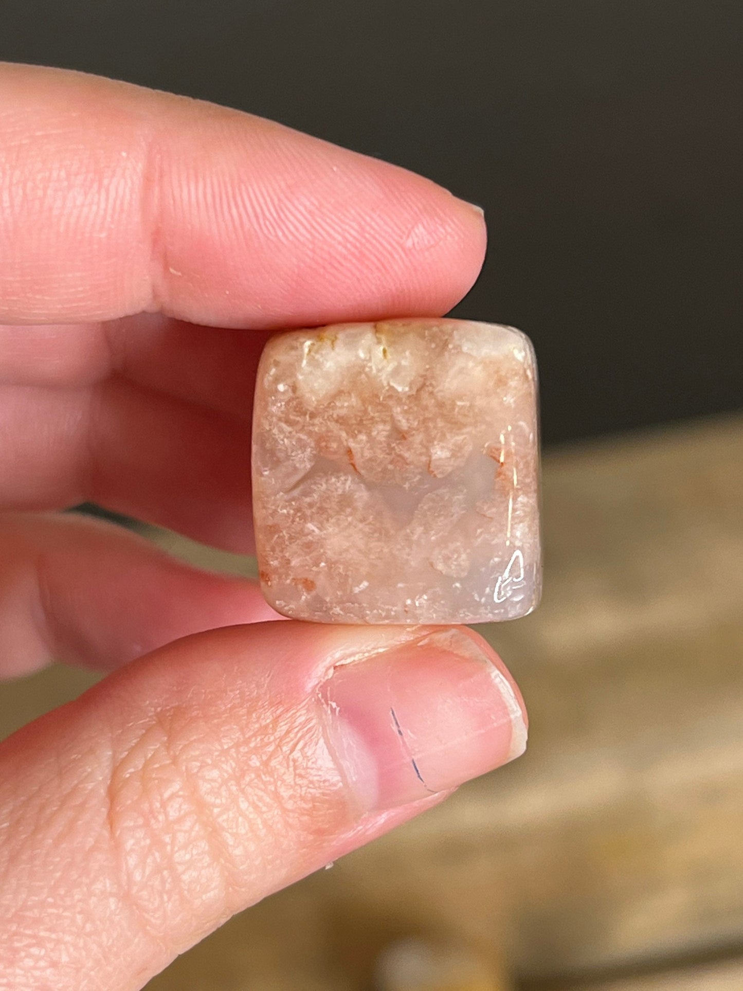 Flower Agate Cubes | Sakura Agate