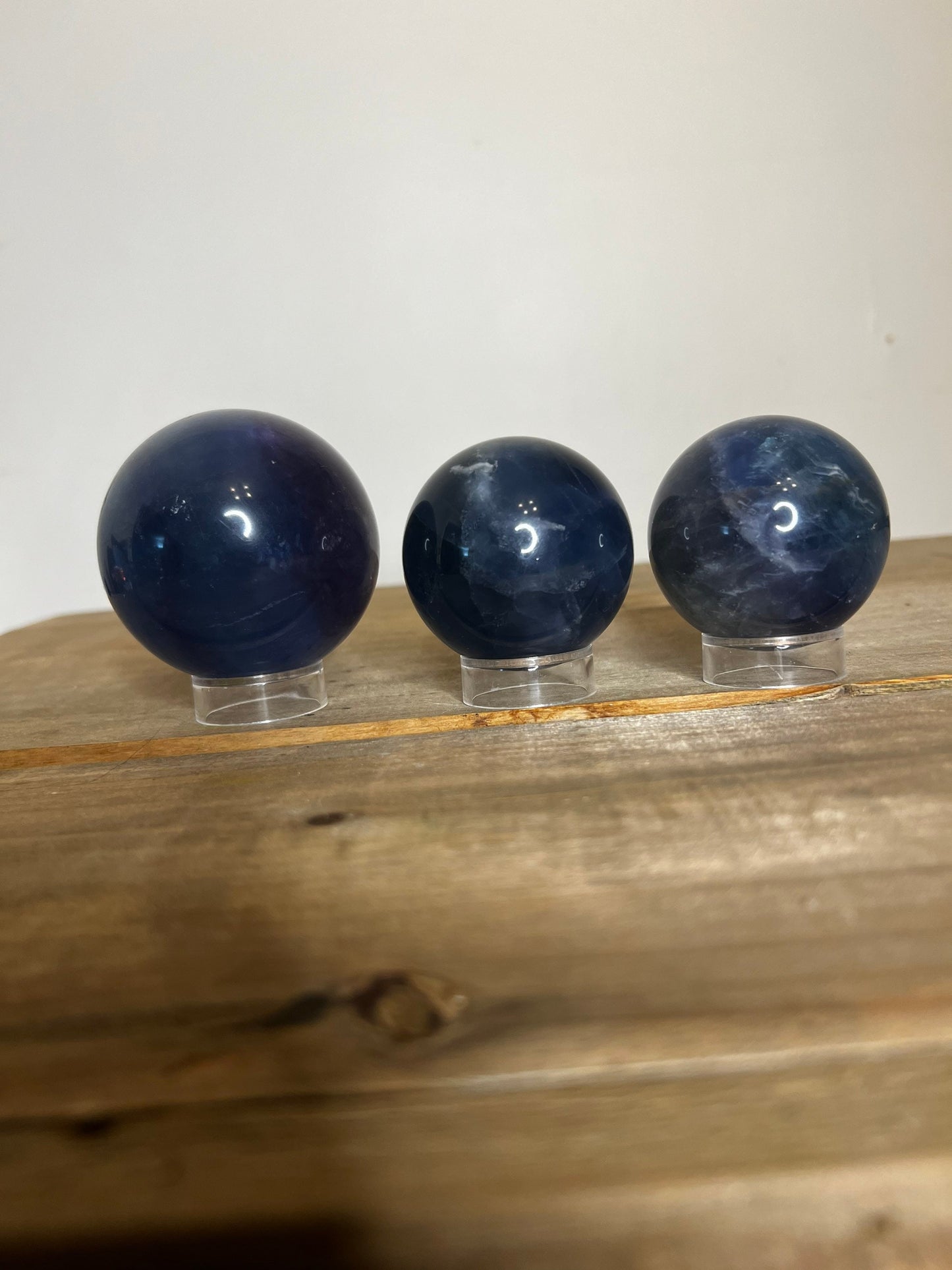 Deep Blue / Teal Fluorite Sphere