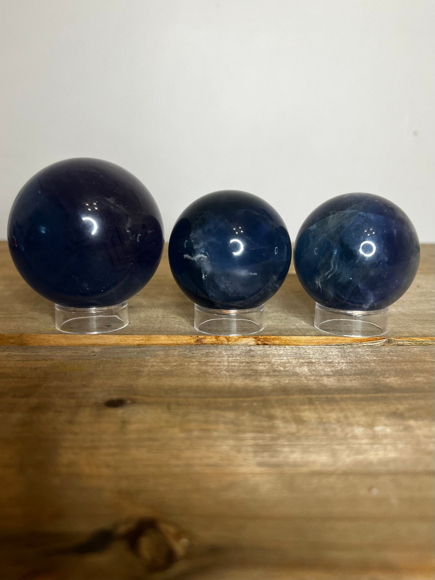 Deep Blue / Teal Fluorite Sphere