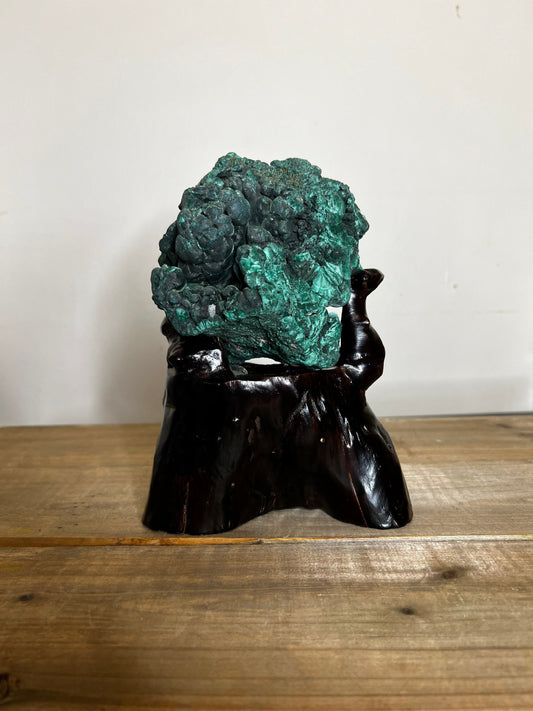 Malachite Specimen | Malachite Tree with Stand