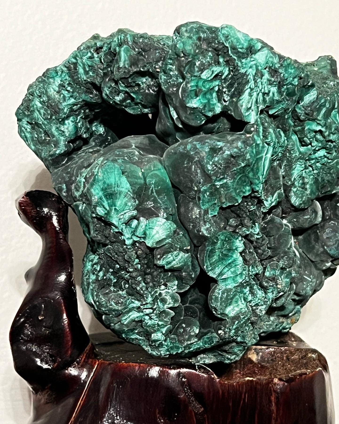 Malachite Specimen | Malachite Tree with Stand