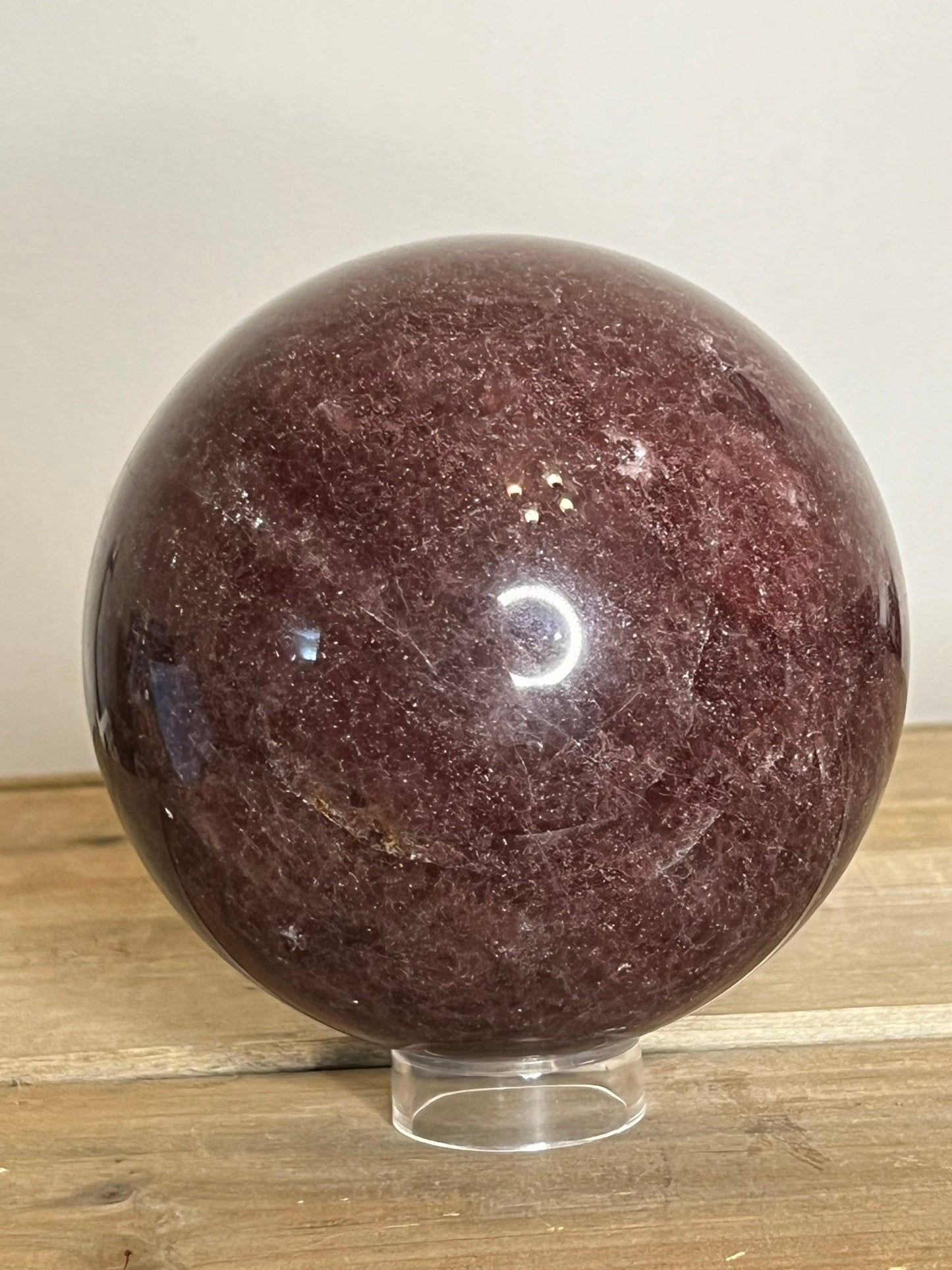 Strawberry Quartz Sphere | 8 lb Red Aventurine Sphere