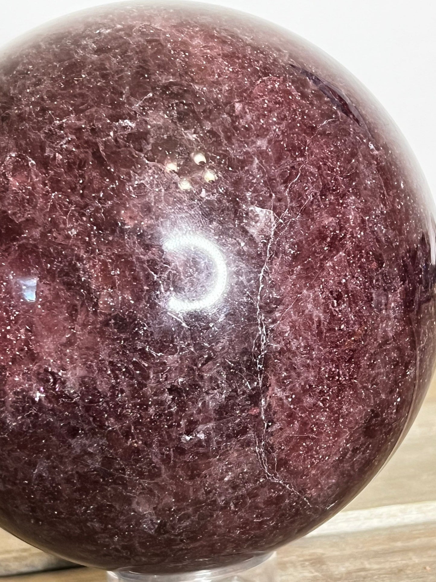 Strawberry Quartz Sphere | 8 lb Red Aventurine Sphere