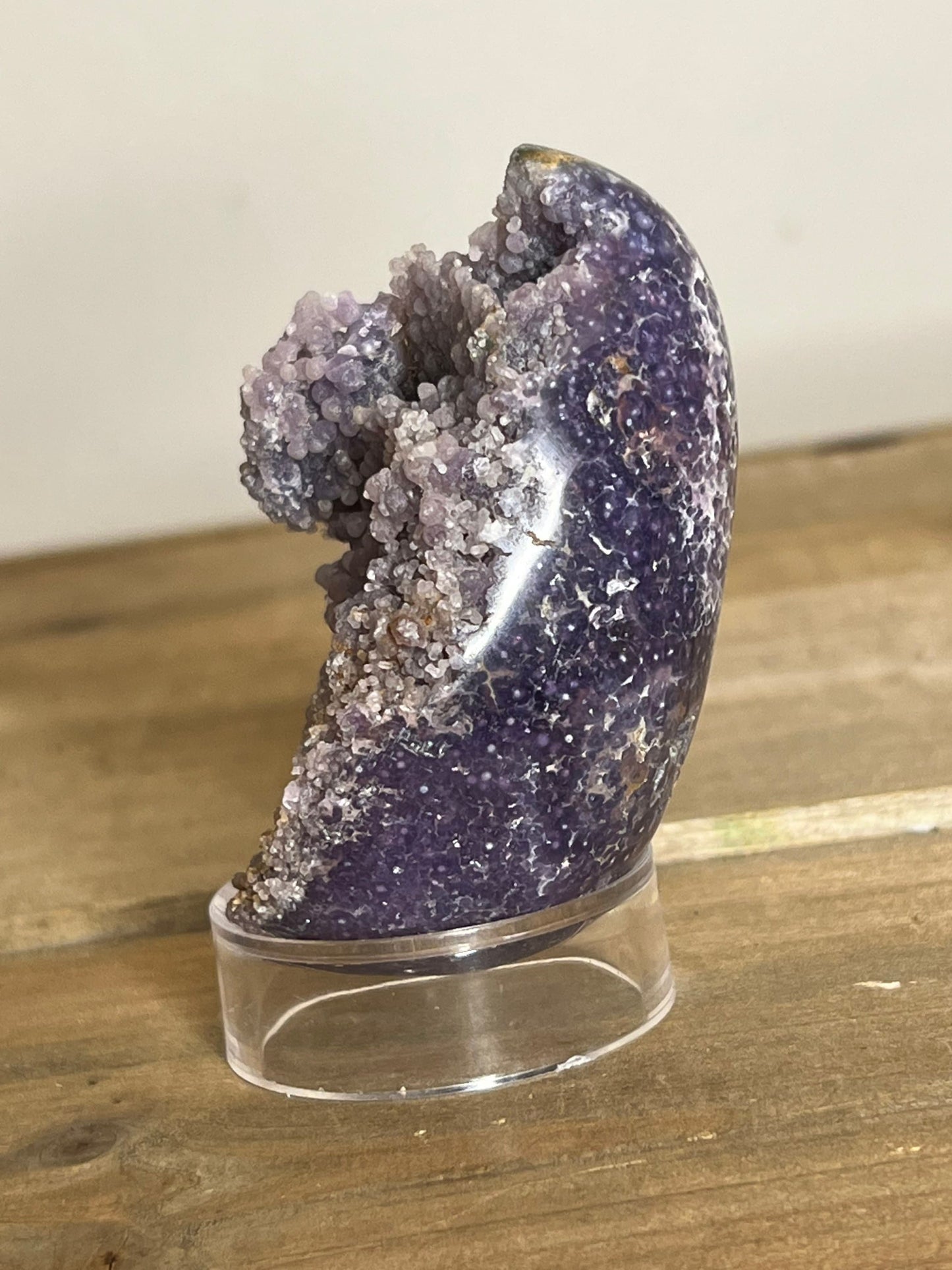 Grape Agate Egg | Botryoidal Purple Chalcedony 224 g