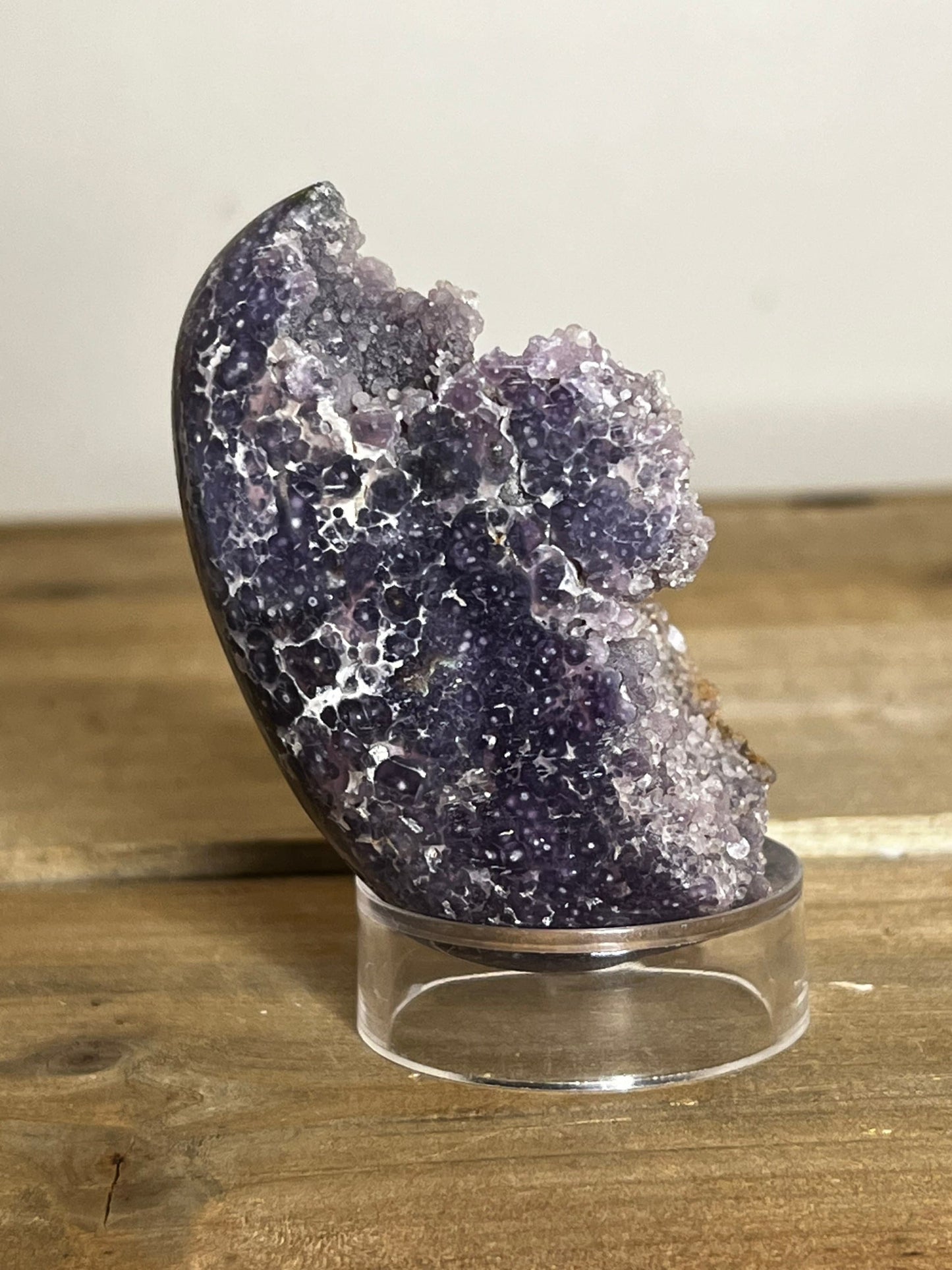 Grape Agate Egg | Botryoidal Purple Chalcedony 224 g