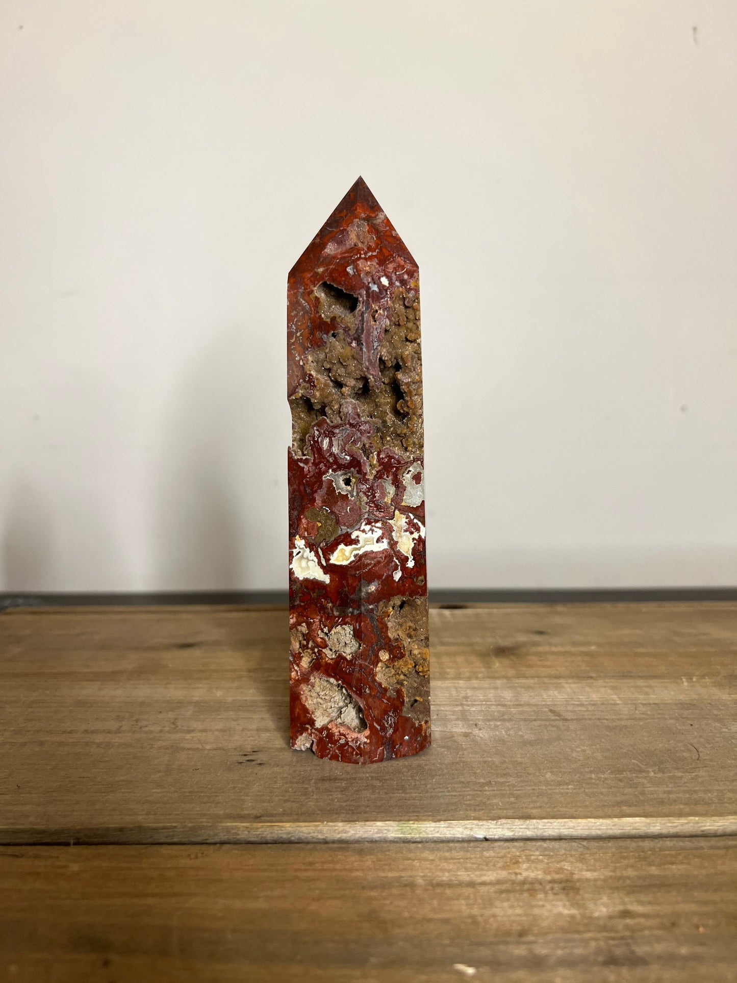 Red Agate Tower | Large Red Agate Tower 991 g