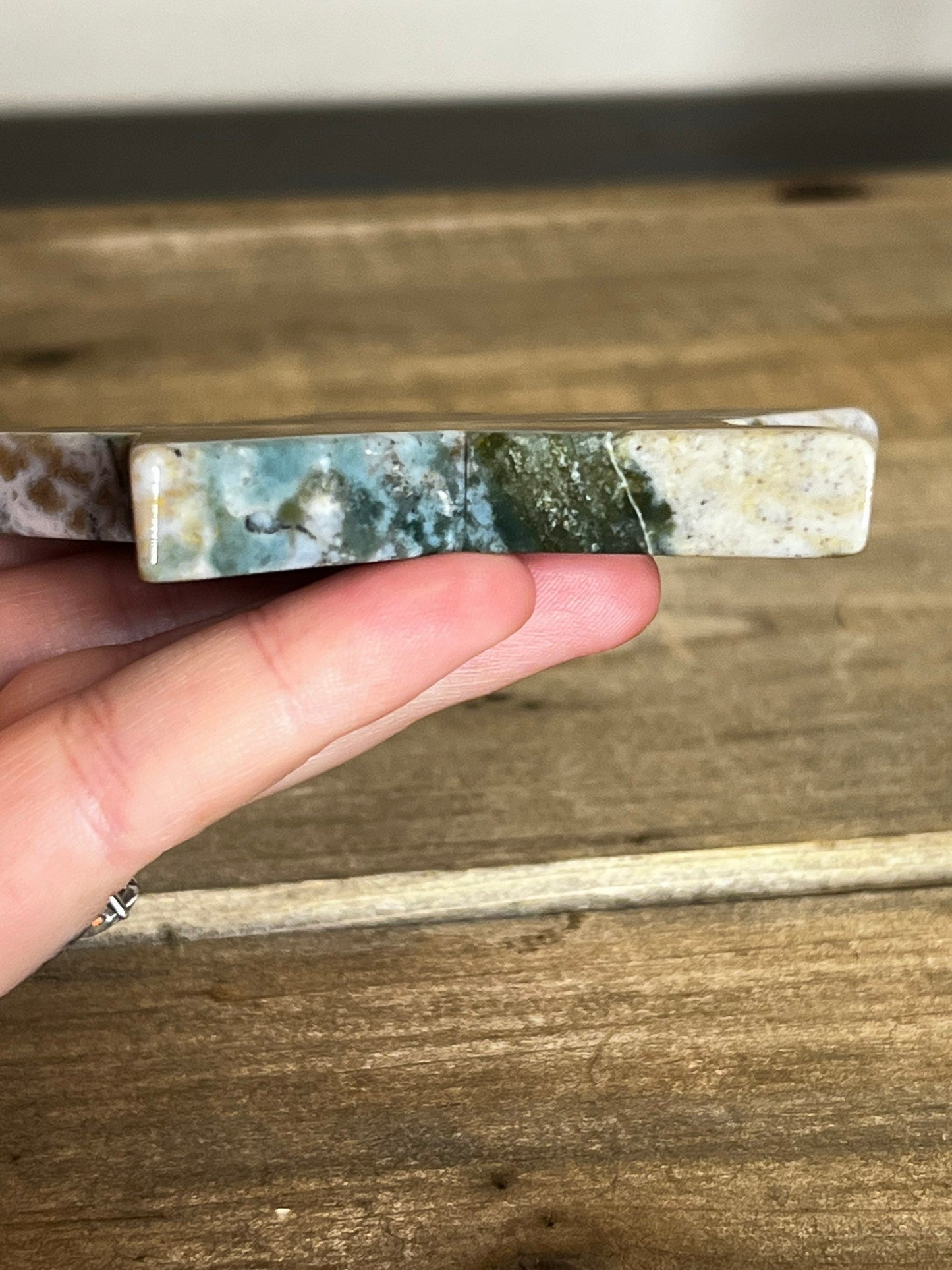 Moss Agate Star Carving | Imperfect Crystal Carving