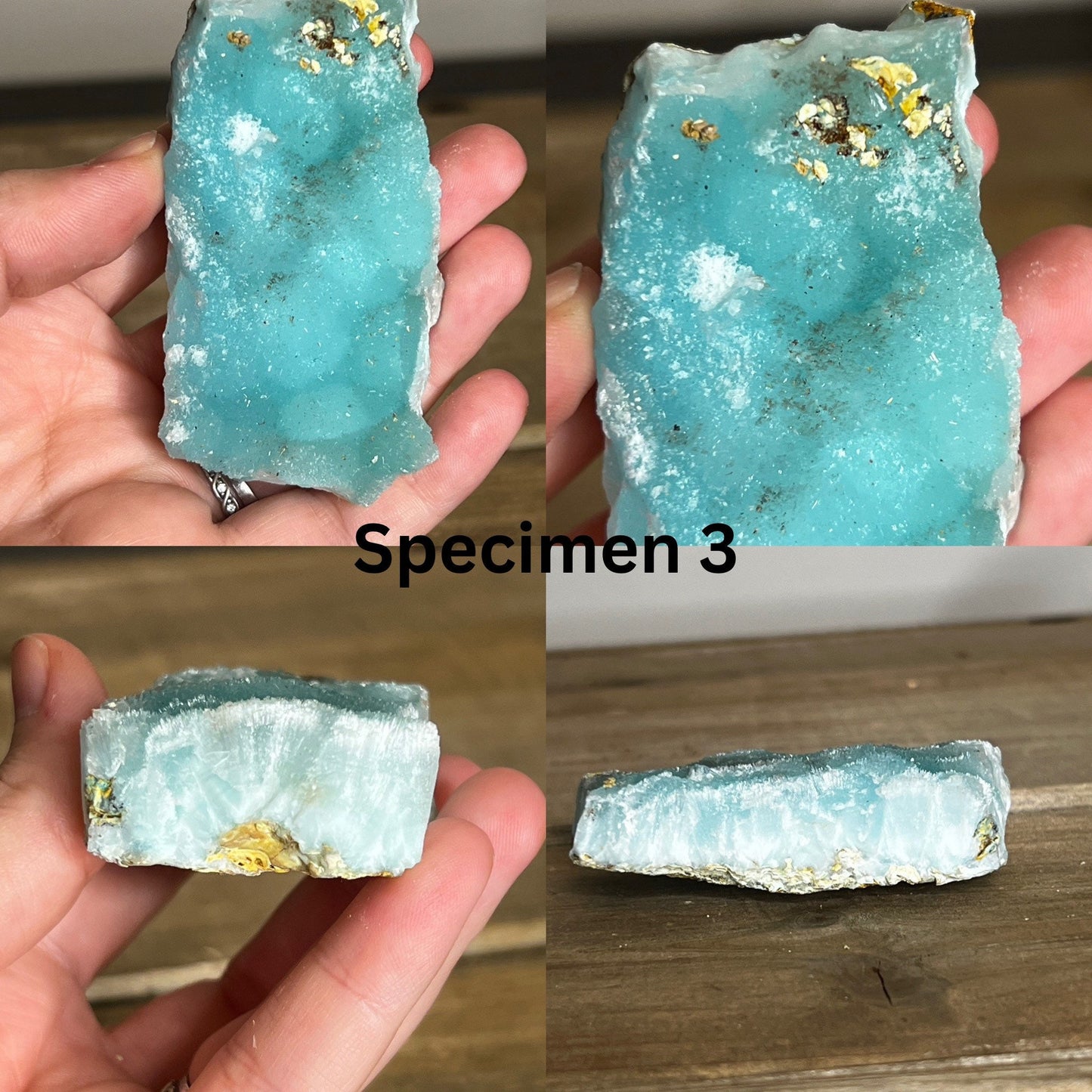 Blue Aragonite Specimen