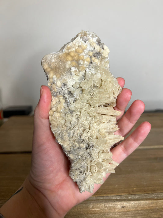 Scolecite Okenite and Calcite Large Specimen