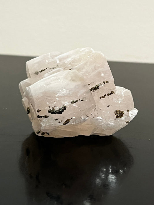 Mangano Calcite Cluster with Chalcopyrite | Manganoan Calcite