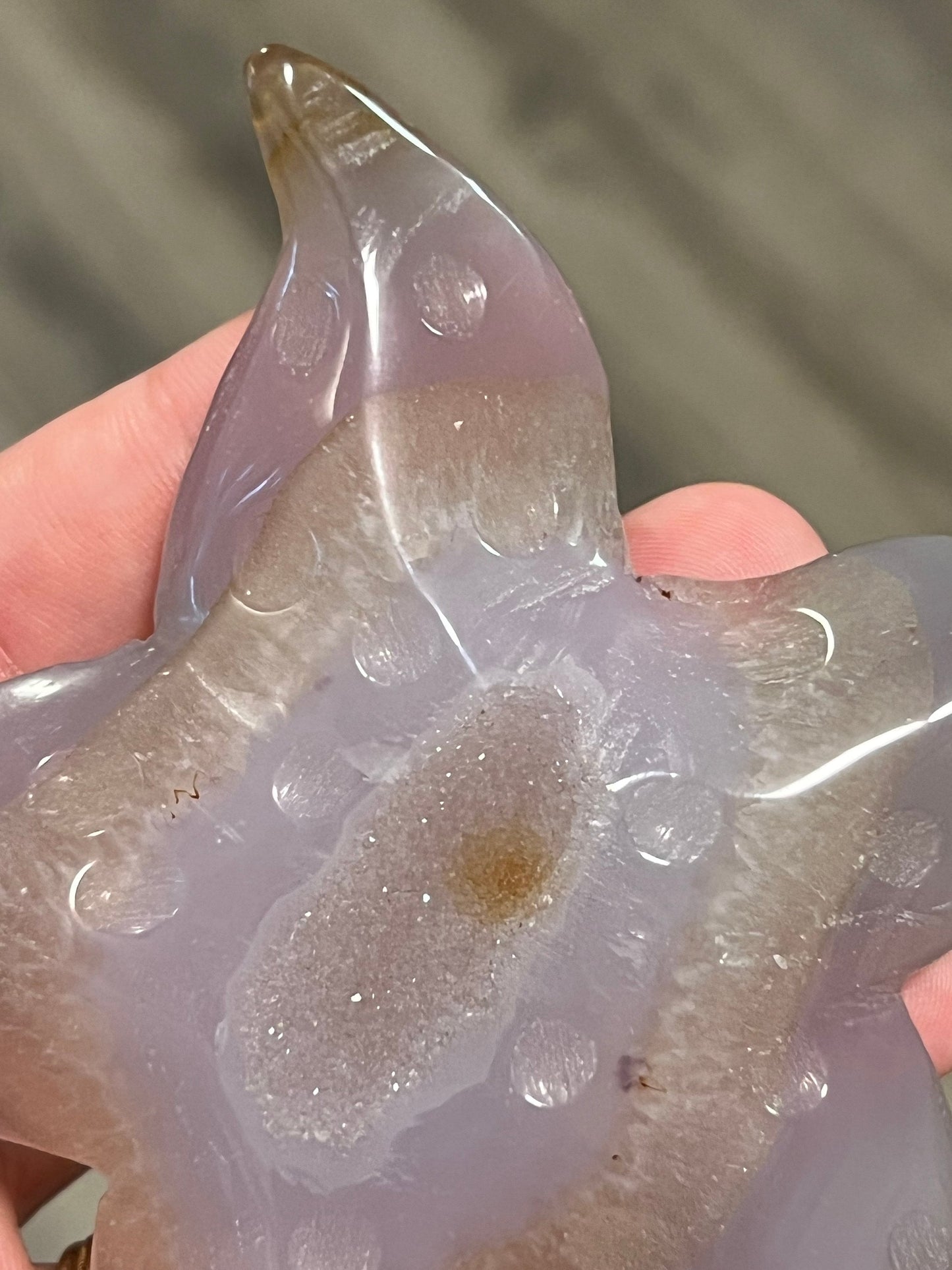 Druzy Agate Starfish Crystal Carving