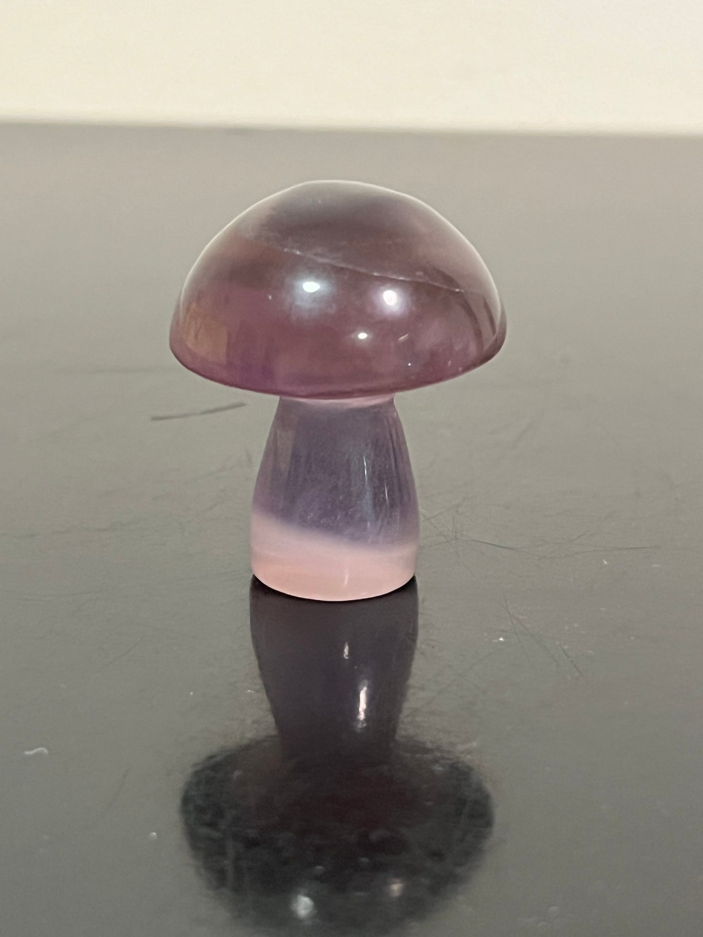 Purple Fluorite Mushroom Crystal Carving | Mushie Crystal Carving