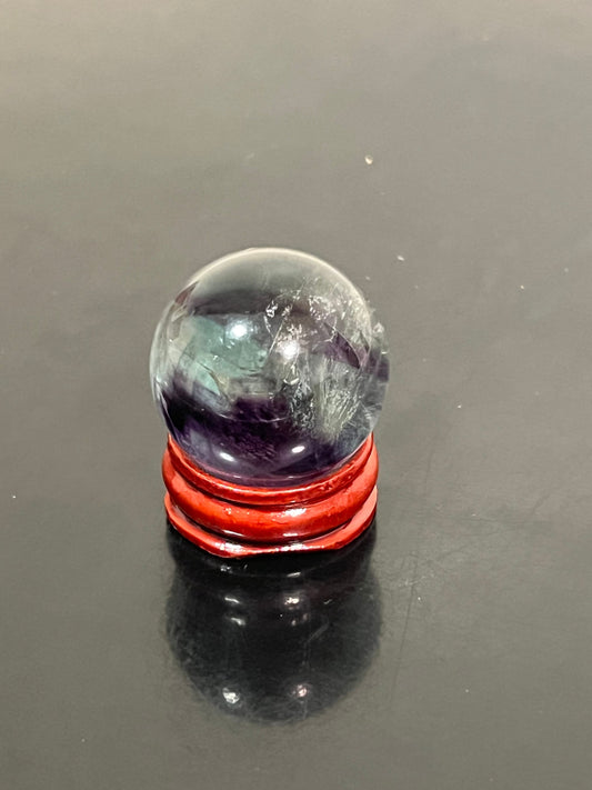 Purple and Green Fluorite Sphere | Small Fluorite Sphere 32 mm