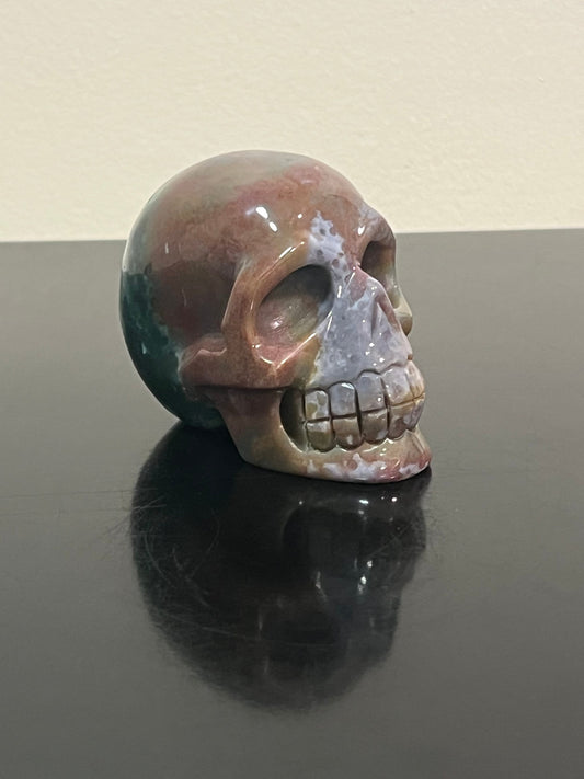 Sea Jasper Skull | Natural Stone Skull