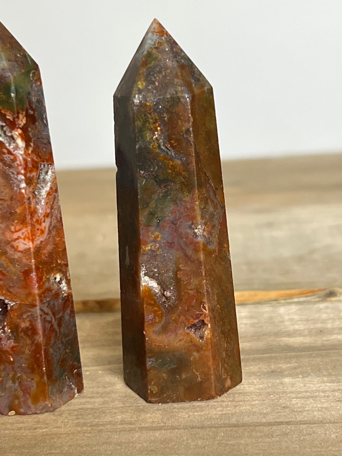 Red Moss Agate Tower | Moss Agate | Crystal Tower | Druzy Tower